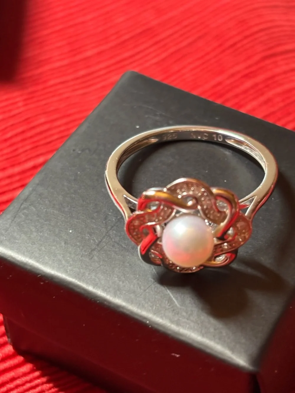 Avon-3 necklaces-2 rings-3 prs earrings; child’s earring-necklace set by Jacmel. - Picture 10 of 13